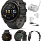 Garmin Fenix 9 Pro AMOLED Premium Multisport GPS Smartwatch, Titanium, Sapphire, inReach Connectivity