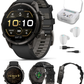 Garmin Fenix 9 Pro AMOLED Premium Multisport GPS Smartwatch, Titanium, Sapphire