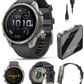 Garmin Fenix 9 Pro AMOLED Premium Multisport GPS Smartwatch, Titanium, Sapphire, inReach Connectivity