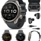 Garmin Fenix 9 Pro AMOLED Premium Multisport GPS Smartwatch, Titanium, Sapphire