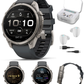Garmin Fenix 9 Pro AMOLED Premium Multisport GPS Smartwatch, Titanium, Sapphire