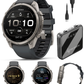 Garmin Fenix 9 Pro AMOLED Premium Multisport GPS Smartwatch, Titanium, Sapphire