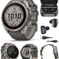 Garmin Fenix 9 Pro SOLAR Premium Multisport GPS Smartwatch, Titanium, Sapphire, inReach Connectivity