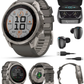 Garmin Fenix 9 Pro SOLAR Premium Multisport GPS Smartwatch, Titanium, Sapphire