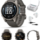 Garmin Fenix 9 AMOLED Premium Multisport GPS Smartwatch, Titanium, Sapphire