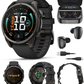 Garmin Fenix 9 AMOLED Premium Multisport GPS Smartwatch, Titanium, Sapphire
