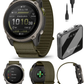 Garmin Enduro 4 Premium GPS Smartwatch, Sapphire, Solar Charging, Ultralight Design, LED Flashlight, Advanced Training & Endurance Features, TopoActive Maps (010-04799-00_W4U) | Wearable4U Bundle