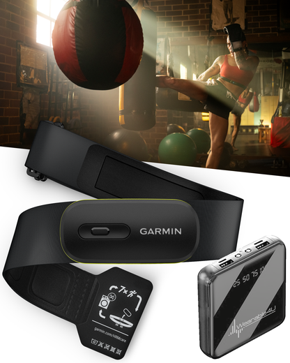 Garmin HRM 600 Premium Heart Rate Monitor with Running Dynamics (XS–S; M-XL) | Compatible with Garmin Smartwatches & Cycling Computers | Wearable4U Bundle