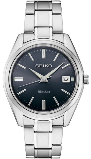 Seiko Essentials SUR373 Blue Sunray Dial 10 ATM Water Resistant 40.2mm Men's Watch