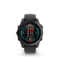 Garmin fenix E – 47 mm, AMOLED Slate Gray Steel with Black Silicone Band Multisport GPS Smartwatch (010-03025-03)