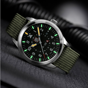 Luminox 42mm P-38 LIGHTNING GMT 9520 Series Pilot Mens Watch (XA.IE21)