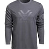 Vortex Optics Core Logo Performance Grid Long Sleeve Shirt - Charcoal Heather