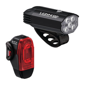 LEZYNE Fusion Drive 500+ and KTV Drive Pro+ Bicycle Light Pair