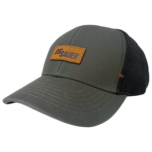 Sig Sauer Leather Patch Logo Trucker Hat O/S (SG-HAT-MG-SS-PATCH)