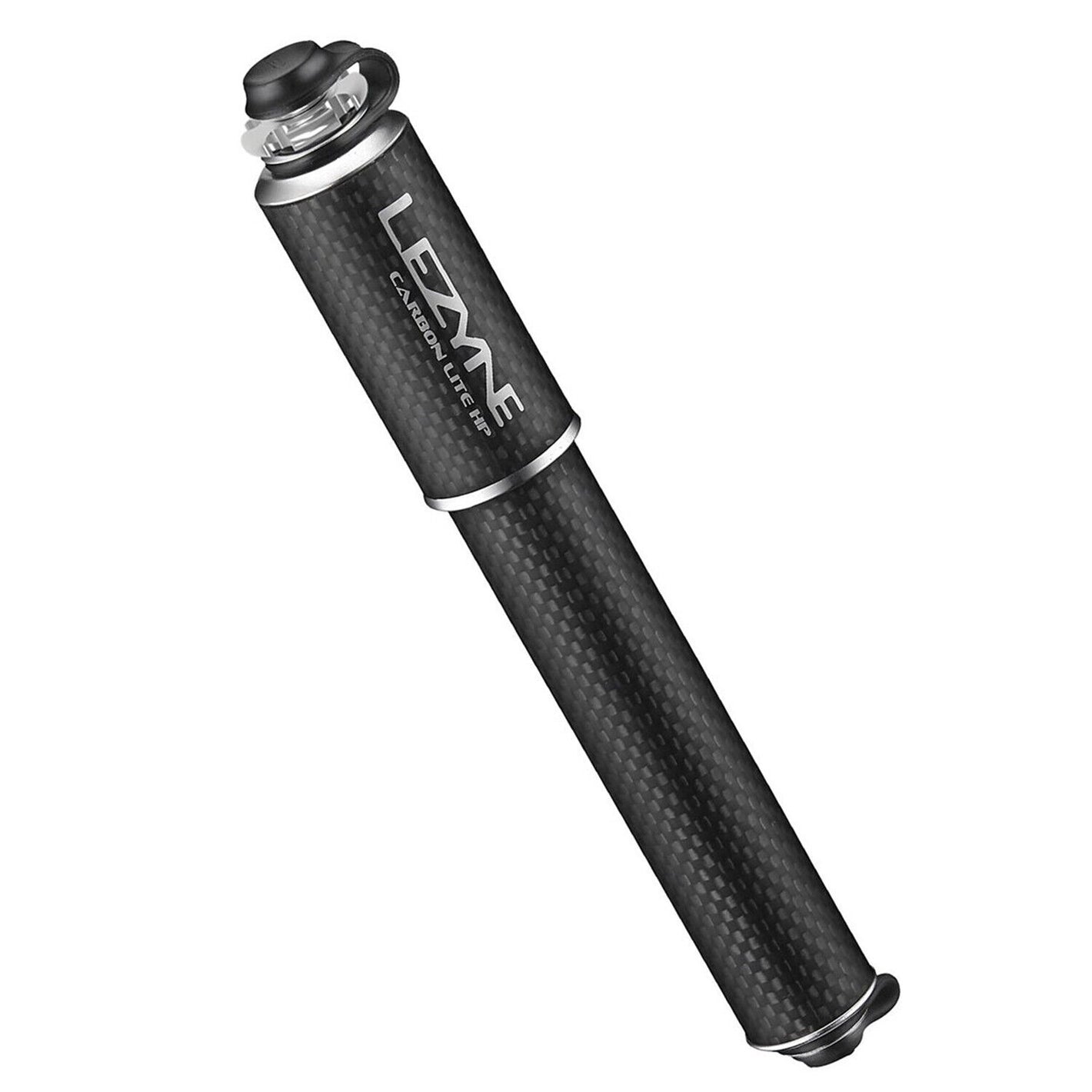 LEZYNE Carbon Drive Lite HP Bicycle Hand Pump (120 psi, 80g, Presta and Schrader)