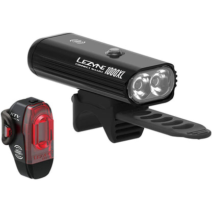 Lezyne Connect Smart 1000XL Headlight and KTV Pro Smart Taillight Pair, Black