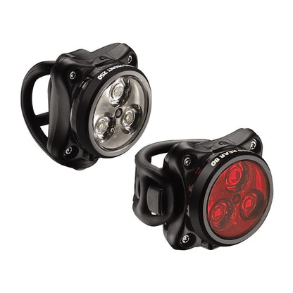 Lezyne Zecto Drive Pair Bicycle LED Headlight and Taillight, Black