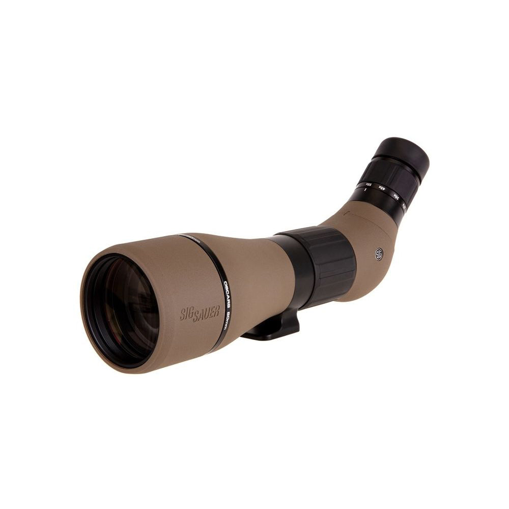 Sig Sauer OSCAR8 27-55x80 mm HDX Angled Eyepiece Spotting Scope FDE (SOO82001)