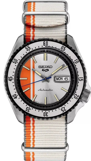 Seiko 5 Sports U.S. Special Creation 42.5 mm Orange Dial Men's Watch (SRPK73)