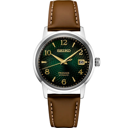 Seiko Presage Cocktail Time 38.5 mm Green Dial Men's Watch (SRPE45)