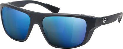 Vortex Optics Jackal Sunglasses UV Protection, Polarized, Ballistic Rated, Blue/Smoke - Blue Mirror (EJA-BLS-BL)