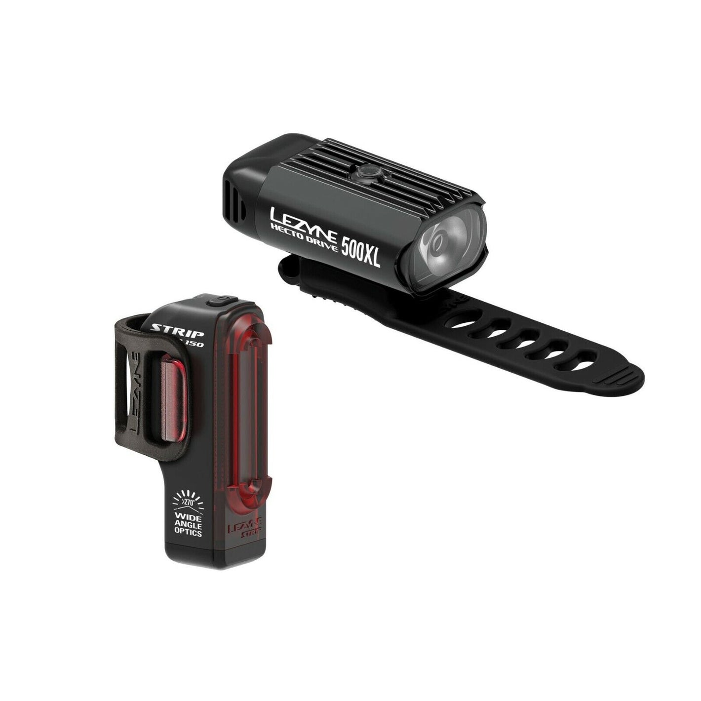 Lezyne Micro Pro 500XL & Strip Drive Bicycle Light Pair