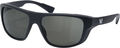 Vortex Optics Jackal Sunglasses UV Protection, Polarized, Ballistic Rated, Black/Smoke - No Mirror (EJA-BKS)