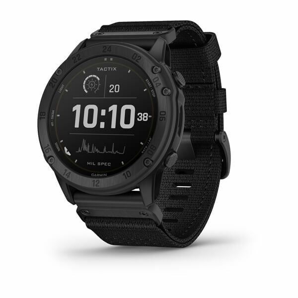 Garmin Tactix Delta - Solar Edition Solar-powered Tactical GPS Watch with Nylon Band (010-02357-10)