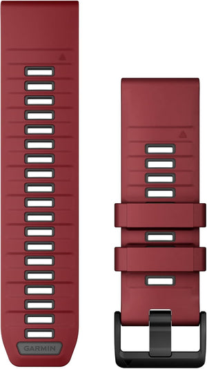 Garmin QuickFit 26 Watch Bands Marsala/Graphite Silicone (010-13393-06)