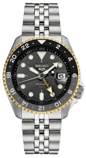 Seiko 5 Sports SKX GMT U.S. Special Creation Automatic 42.5 mm Charcoal Dial Men's Watch (SSK021)