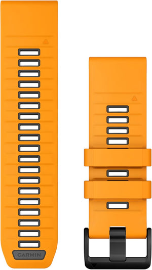 Garmin QuickFit 26 Watch Bands Spark Orange/Graphite Silicone (010-13393-01)