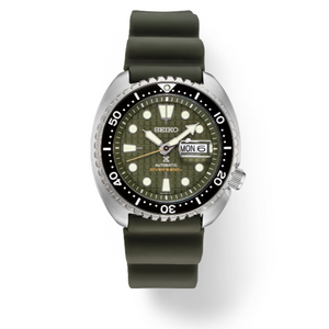 Seiko Prospex Automatic Diver Rotating Bezel 45.0 mm Green Dial Men's Watch (SRPE05)