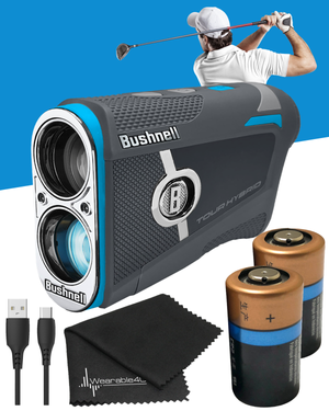 Bushnell Tour Hybrid Laser Rangefinder with GPS and Slope Compensation (202500_W4U) | Wearable4U Bundle
