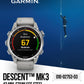 Garmin Descent Mk3 – 43 mm Stainless Steel with Fog Gray Silicone Band Watch-Style Dive Computer (010-02753-03)