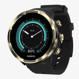 Suunto 9 Baro Multisport GPS Watch Gold Leather (SS050256000)
