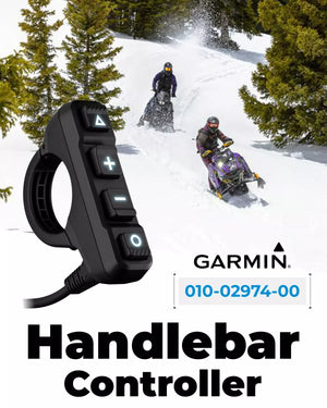 Garmin Handlebar Controller for Use on Snowmobile, Motorcycle or ATV, Control Your Zumo XT2 Motorcycle Navigator or Compatible Tread (010-02974-00)