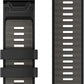 Garmin QuickFit 26 Watch Bands Black/Pebble Gray Silicone (010-13393-00)