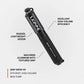 Lezyne Grip Drive HV High Volume Bike Hand Pump Medium Black (1-MP-GRIPHV-V1M04)