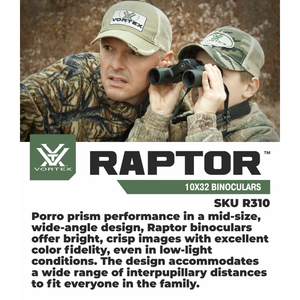 Vortex Optics Raptor 10x32 Porro Prism Binocular (R310)