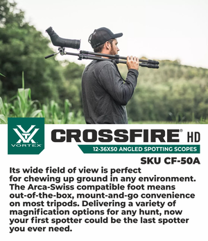 Vortex Optics Crossfire HD 12-36x50 Angled Spotting Scope (CF-50A)