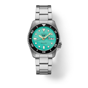 Seiko 5 Sports SRPK33 10 ATM Water Resistant 38.0mm Vibrant Green Dial Automatic Men's Watch