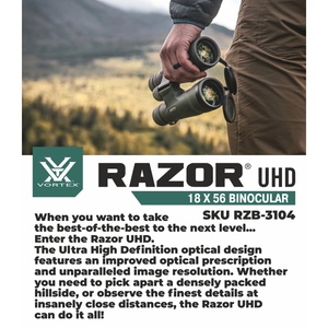 Vortex Optics Razor UHD 18x56 Binocular (RZB-3104)