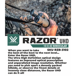 Vortex Optics Razor UHD 10x42 Binocular (RZB-3102)