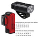 LEZYNE Micro Drive 800+ and Strip Drive 300+ Bicycle Light Set, Front and Rear Pair, 800/300 Lumen, USB-C Rechargeable