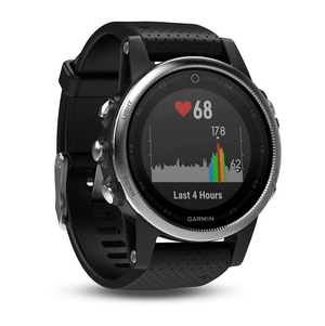 Garmin Fenix 5S Premium & Rugged Smaller-Sized Multisport GPS Smartwatch Black/Silver (010-01685-02)