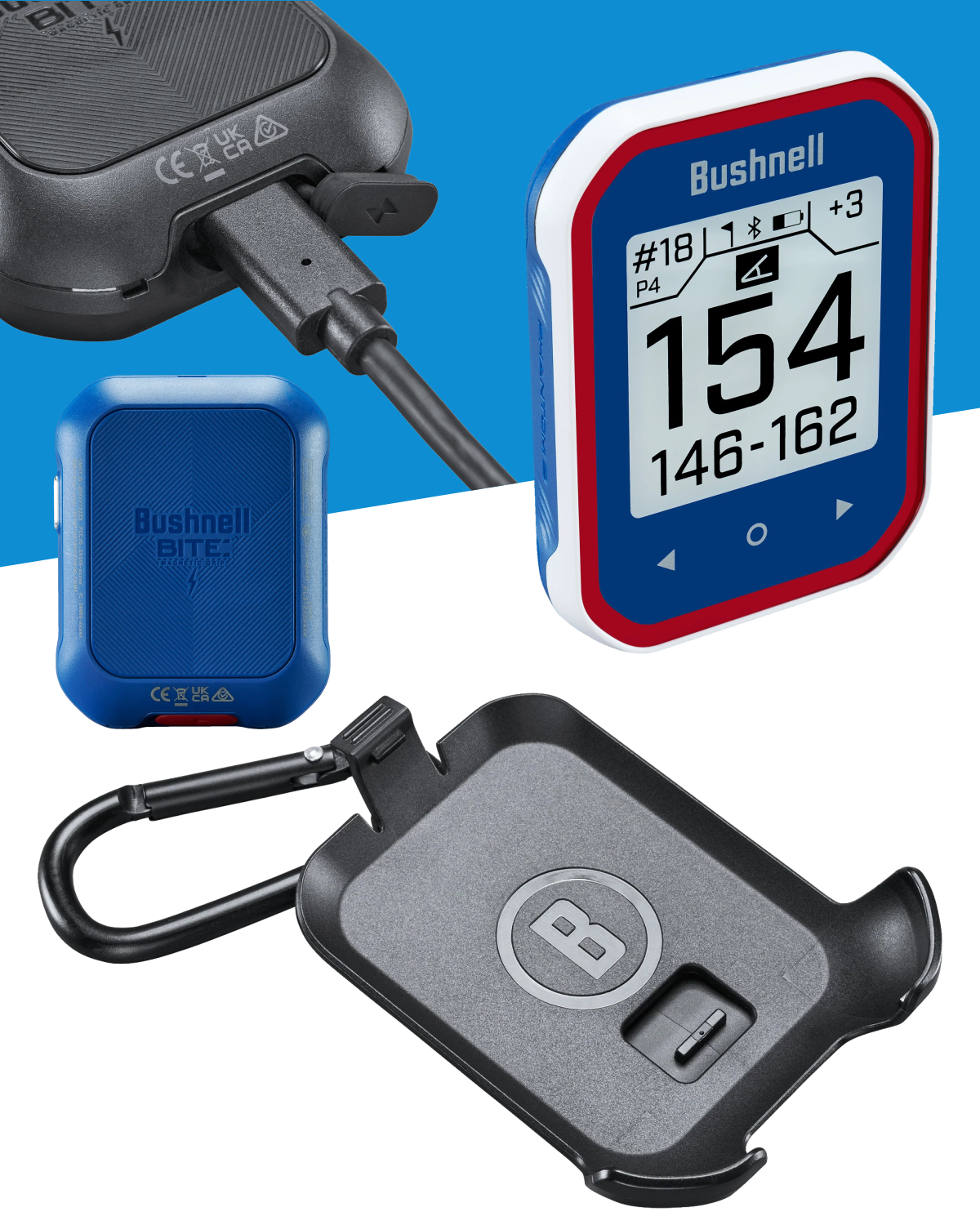 Bushnell Phantom 3 Slope GPS Golf Green with Slope Technology Touchsc