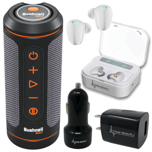 Bushnell Wingman 2 GPS Golf Speaker with Wearable4U Bundle