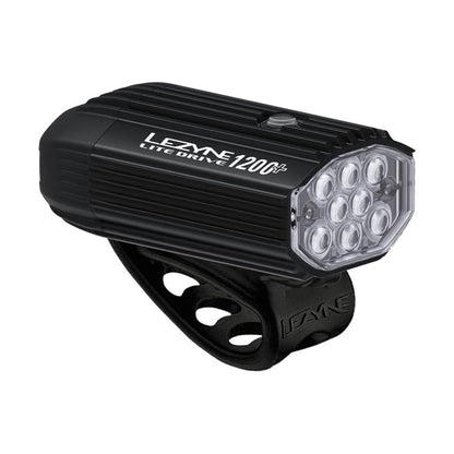 Lezyne Lite Drive 1200+ Front Bicycle Light, White LED, USB Rechargeable
