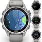 Garmin Descent Mk3 – 43 mm Stainless Steel with Fog Gray Silicone Band Watch-Style Dive Computer (010-02753-03)