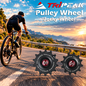 TriPeak Pulley Wheel Jocky Wheel for SRAM eTap AXS 12S(Road), 12/14T, Ceramic Bearing